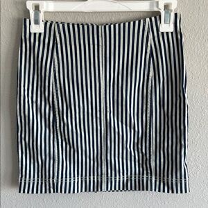 Nautical Navy and White Women's Skirt